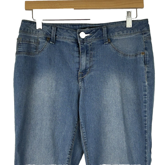 AS Denim Jeans Womens 10 Slim Faux Front Pockets Back Pockets Mid Rise - Picture 2 of 10